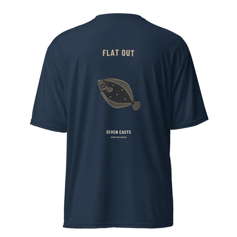 Flat Out Performance Shirt — Printful product mockup