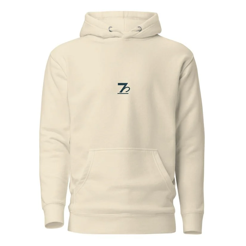 Dockside Hoodie — Bone — Printful product mockup