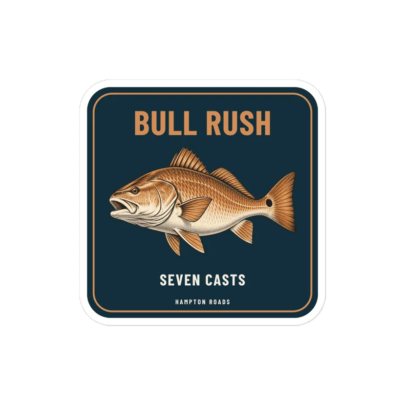 Bull Rush Sticker — Printful product mockup