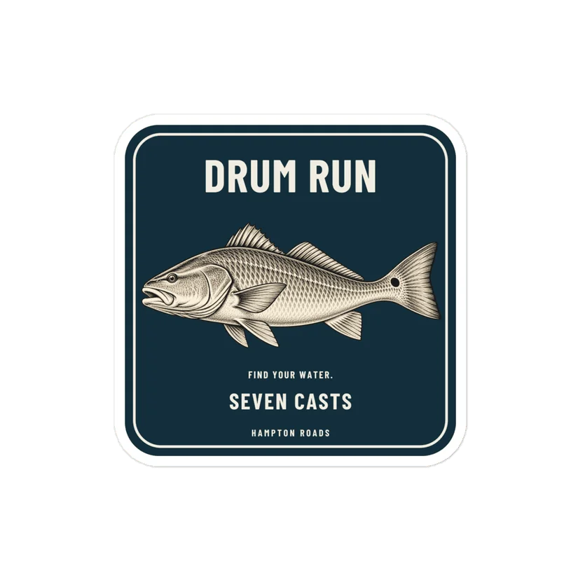 Drum Run Sticker — Printful product mockup