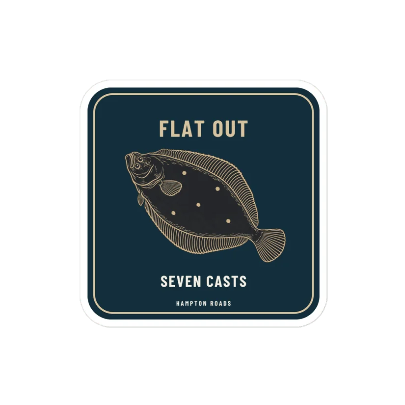 Flat Out Sticker — Printful product mockup