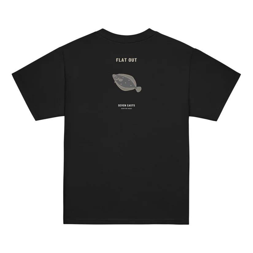 Seven Casts Flat Out Youth Tee — Printful product mockup