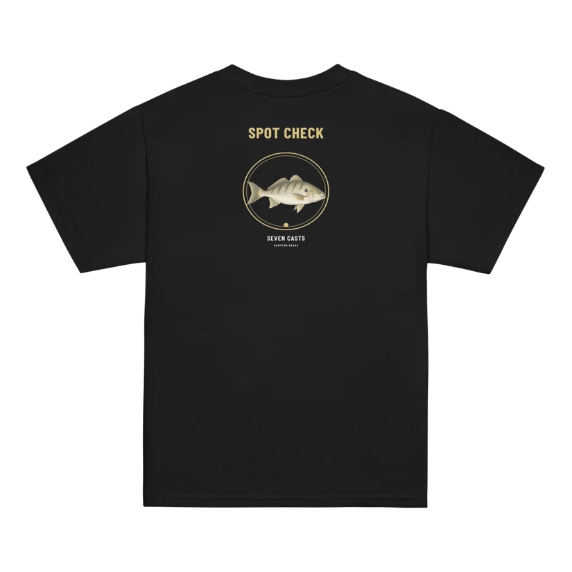 Seven Casts Spot Check Youth Tee — Printful product mockup