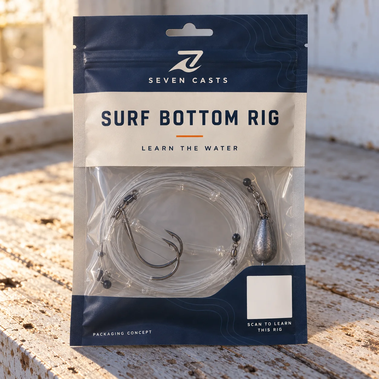 Surf Bottom Rig — generated concept mockup